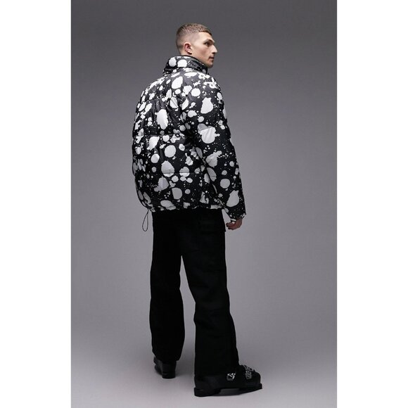 218. Topman Sno Mens Jacket Black Large - Picture 5 of 10